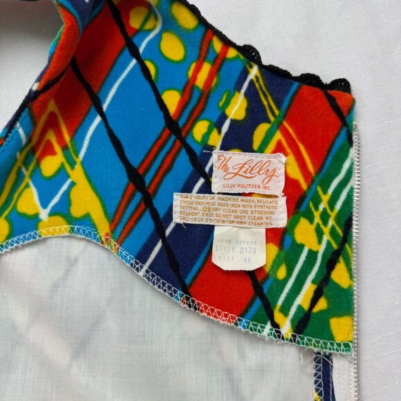 Lovely 1960's "The Lilly" Lilly Pulitzer Velvet Maxi Dress HTF Vintage Sz 16 XL - Picture 2 of 16